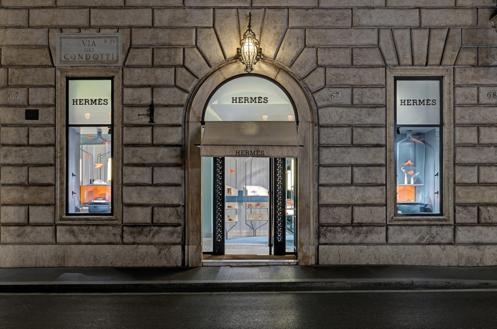 Hermes Shoe Boutique in Rome